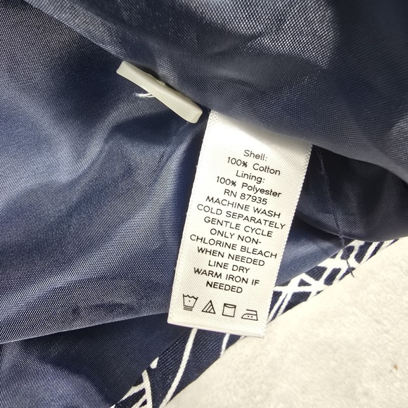 Susan Graver Blue‎ And White Floral Button Up Jacket Women's Size 2X - Picture 9 of 9